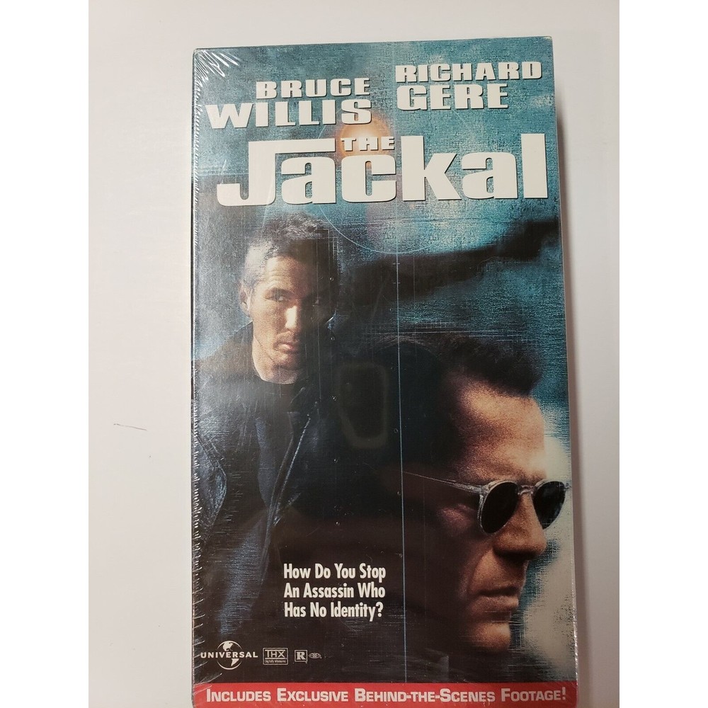 The Jackal VHS Tape Brand New Factory Sealed Rated R 2hours and 5 minutes Movie